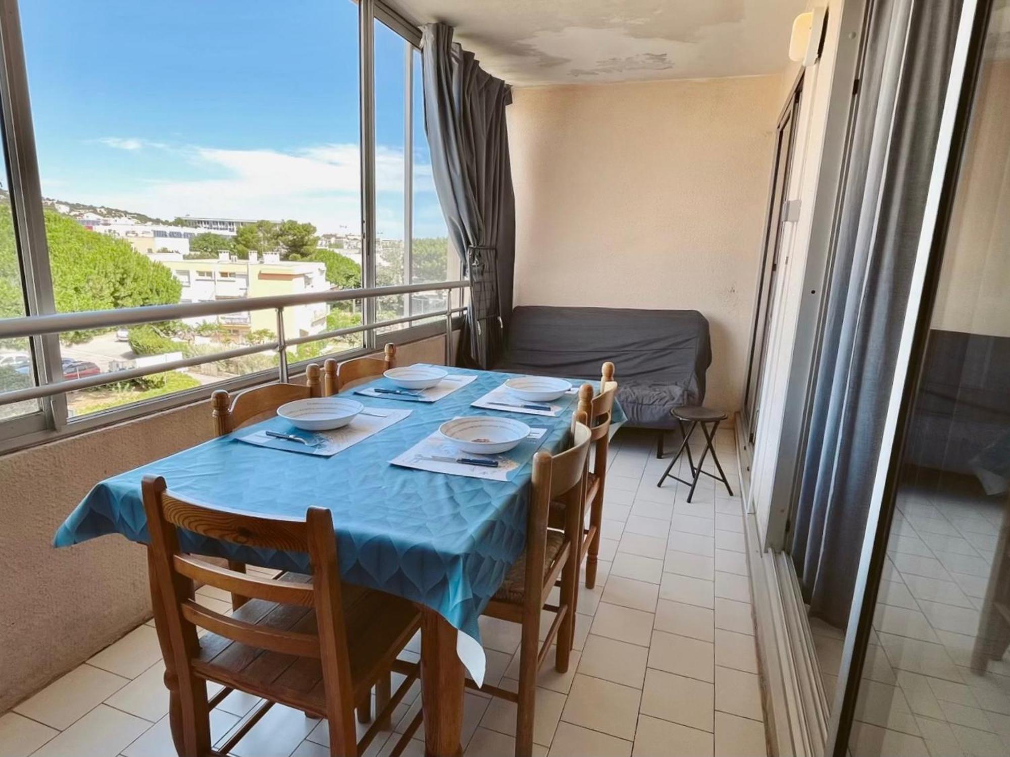 Studio Cabine A 300M De La Plage Avec Loggia Vitree - Fr-1-338-428 Sète Dış mekan fotoğraf